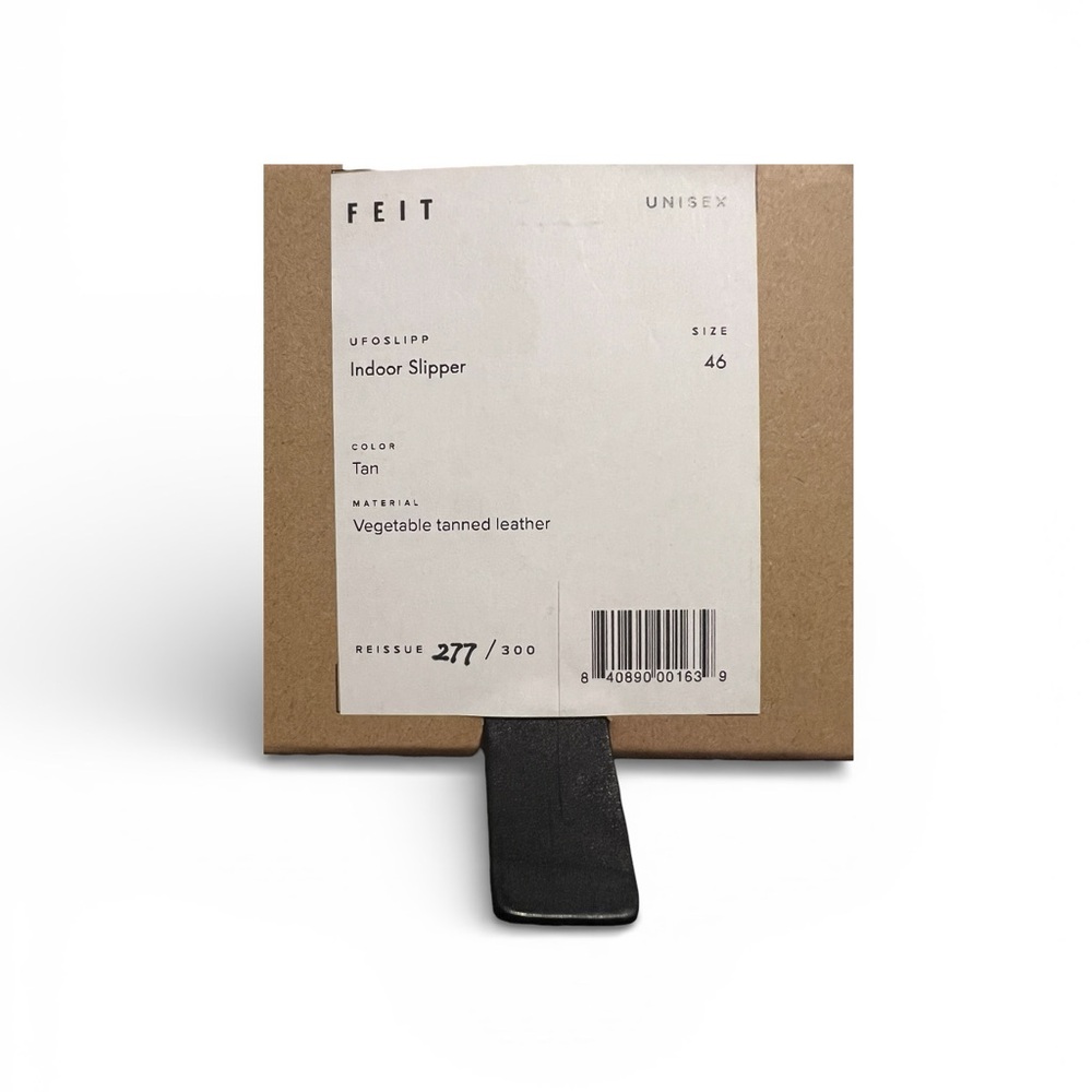New in Box FEIT leather Indoor slipper Size 46 / 13. Soft Leather and Suede - Picture 8 of 15